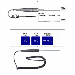 TME-PTCA12-C- Thermistor Flat Food Pallet Probe with Connector