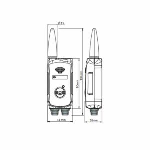 Dual Input Wireless Transmitter Drawing